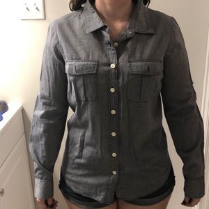 Chambray button down shirt